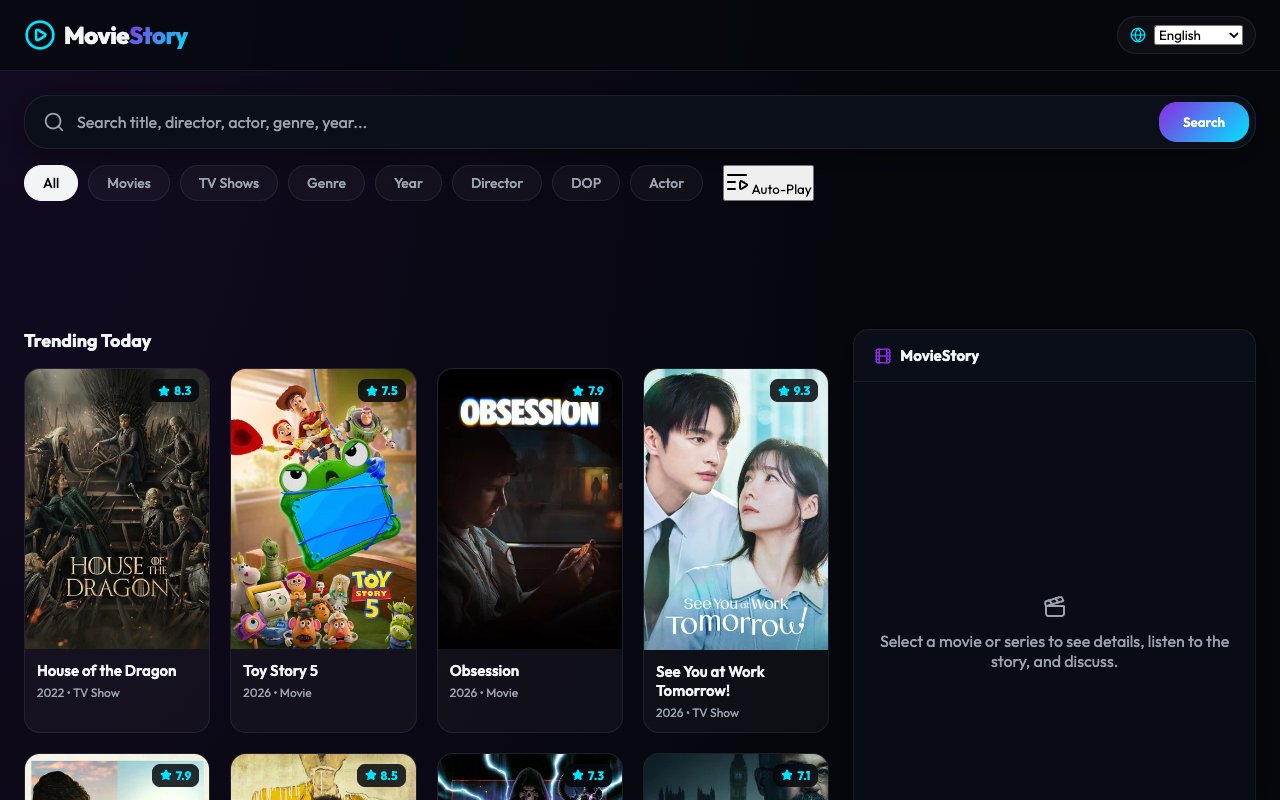 Movie Story Interactive Posters and Catalog